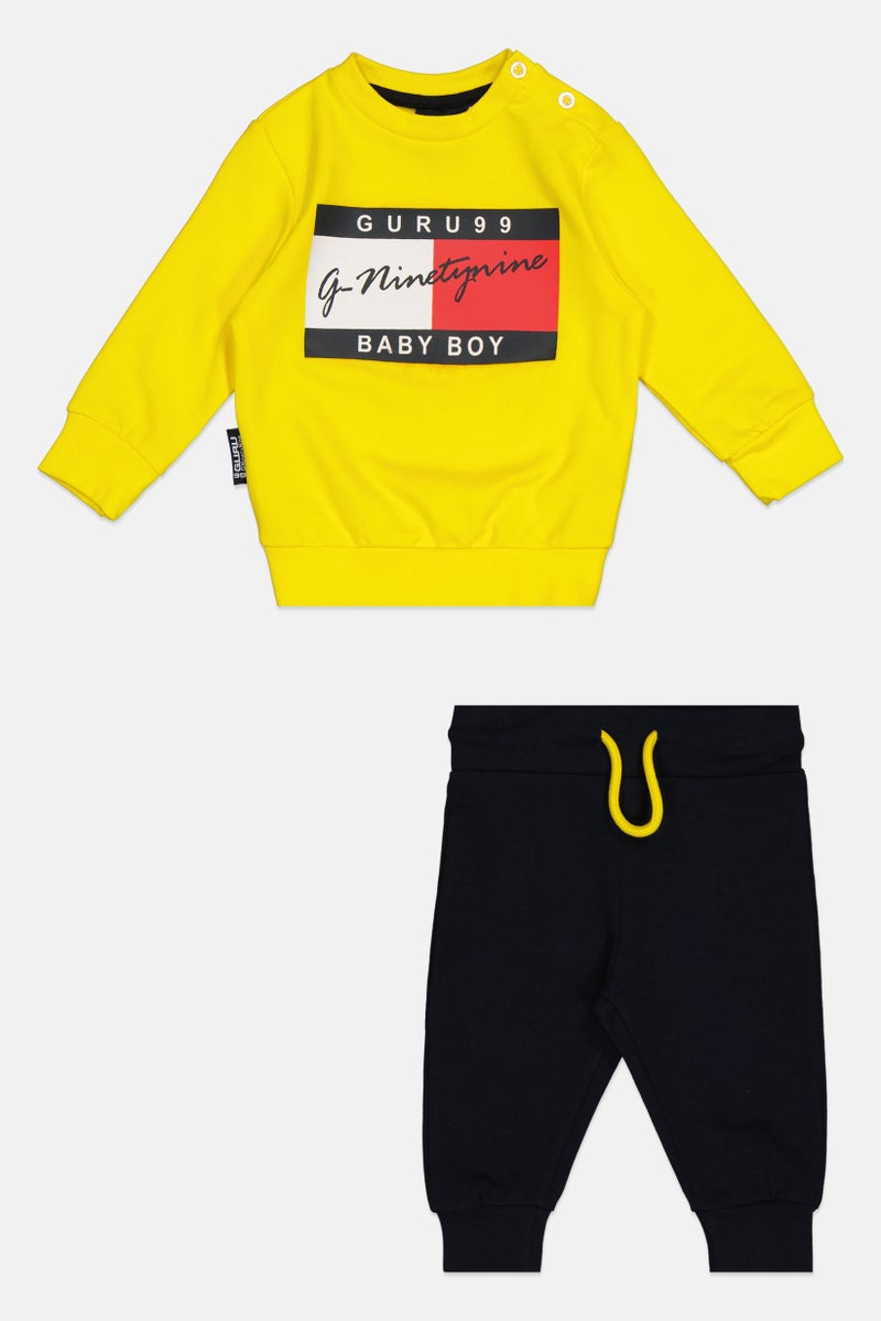 guru G99 By Guru Toddlers Boy 2 Pieces Graphic Print Top With Bottom Set, Multicolor - Image 1